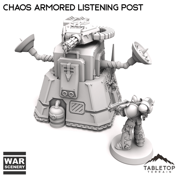 Tabletop Terrain Building Chaos Armored Listening Post