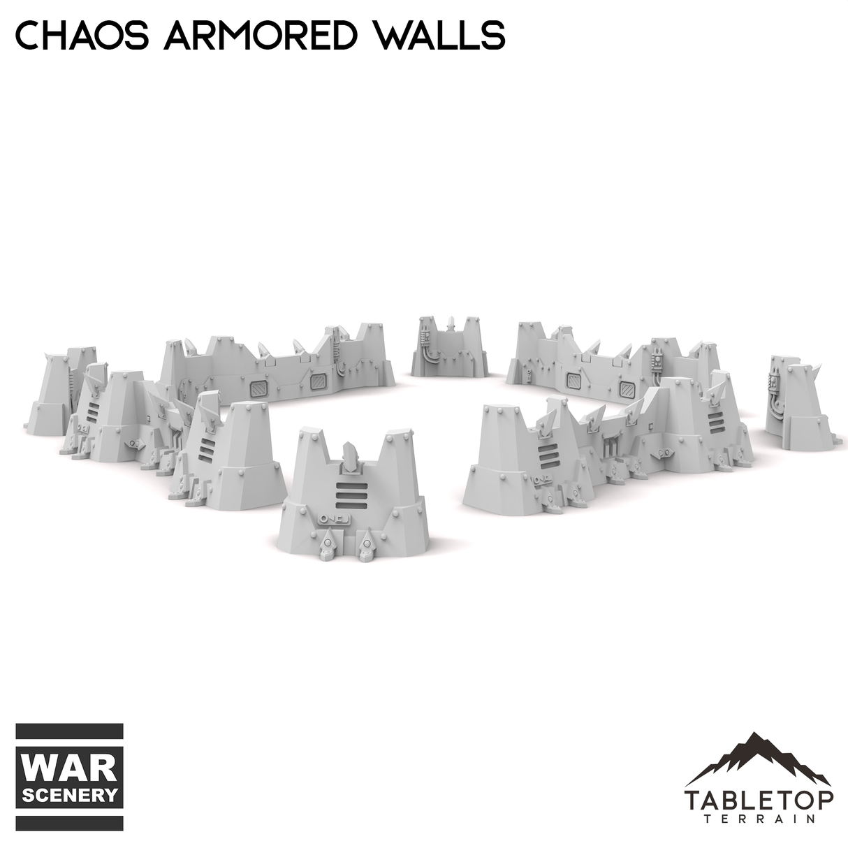 Tabletop Terrain Building Chaos Armored Walls