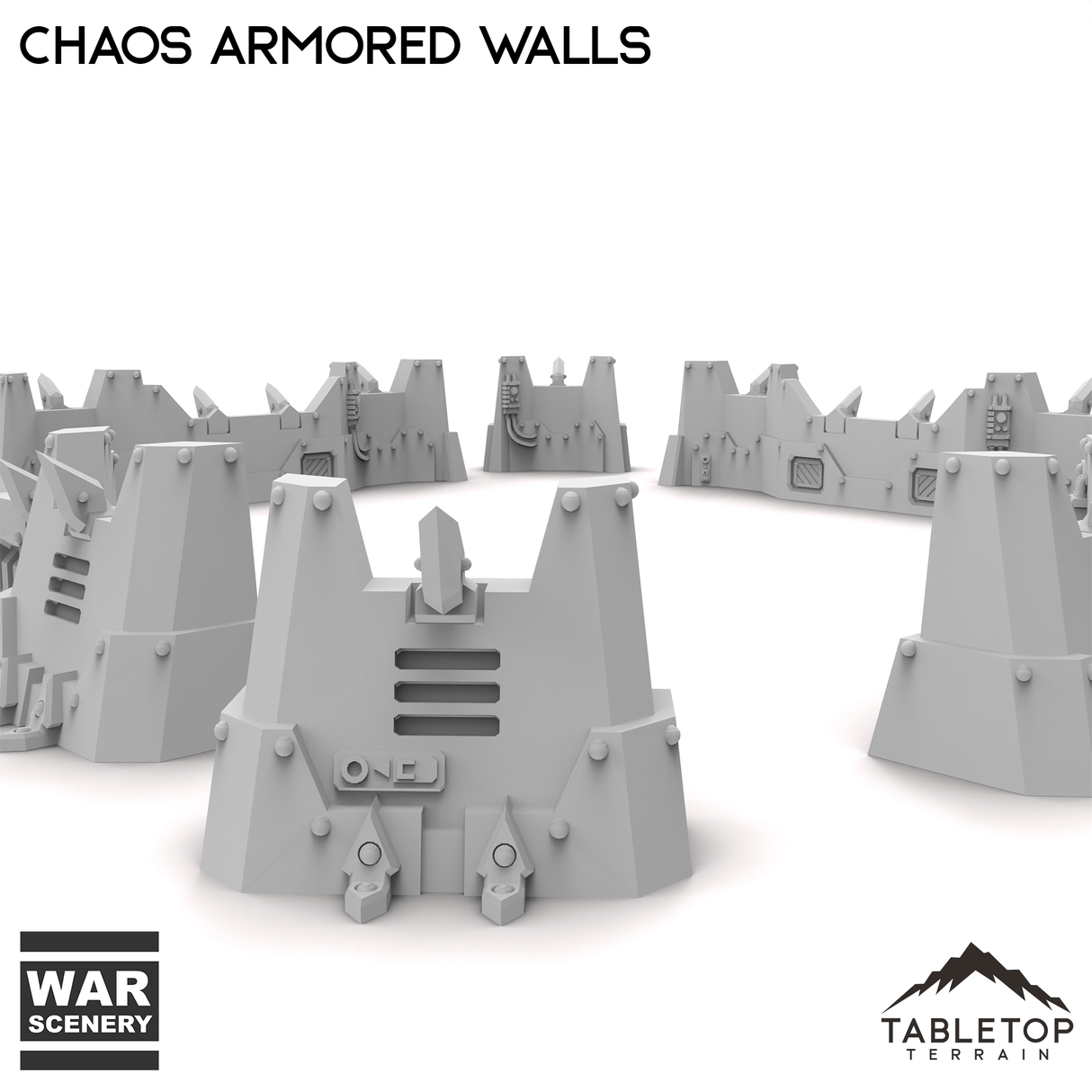 Tabletop Terrain Building Chaos Armored Walls