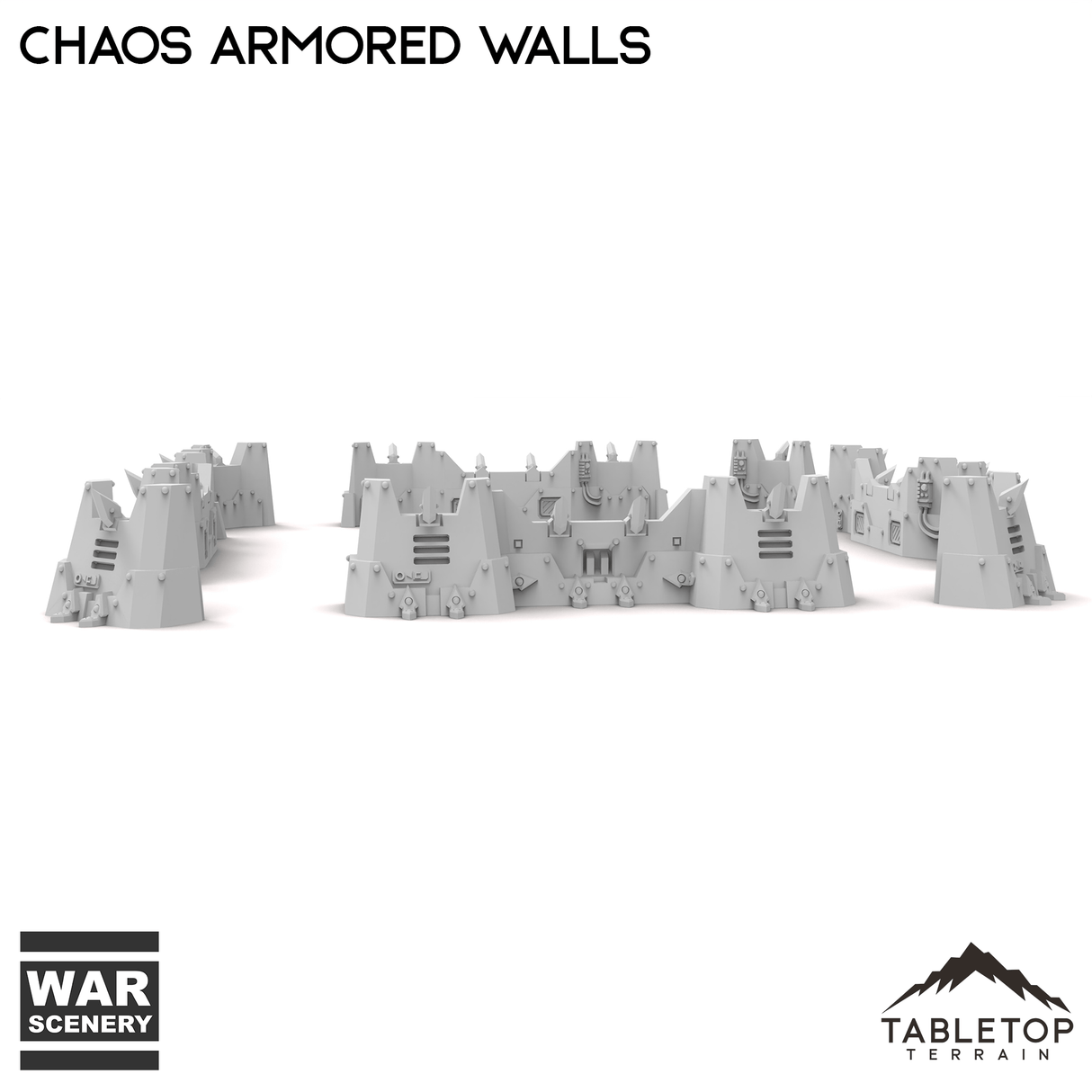 Tabletop Terrain Building Chaos Armored Walls