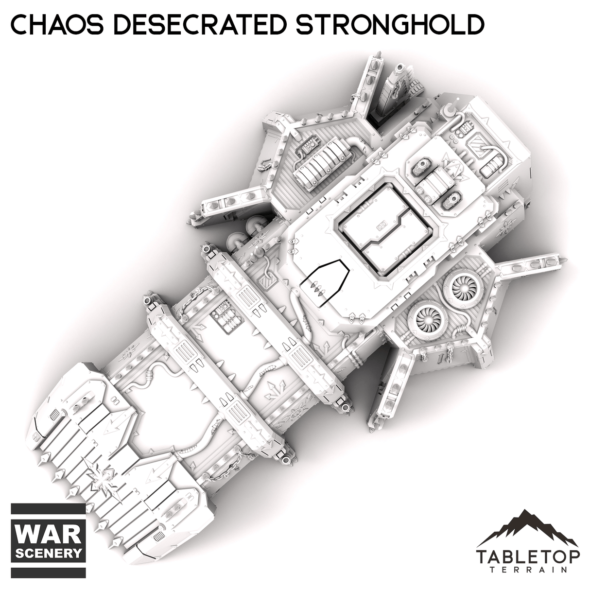 Tabletop Terrain Building Chaos Desecrated Stronghold