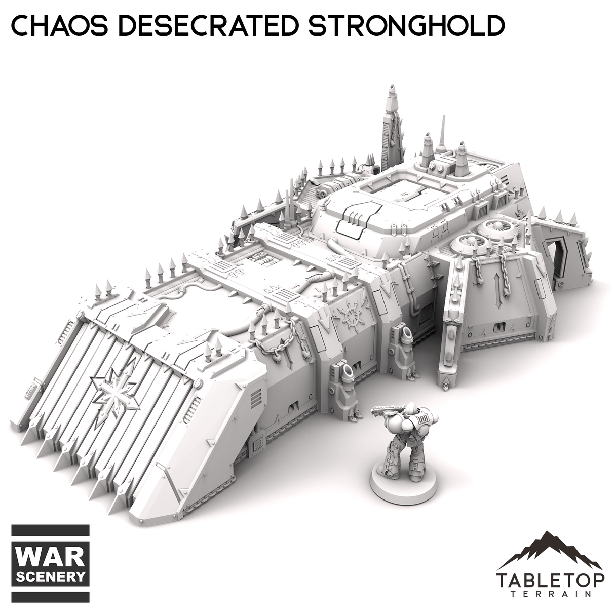 Tabletop Terrain Building Chaos Desecrated Stronghold