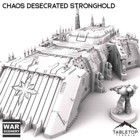 Tabletop Terrain Building Chaos Desecrated Stronghold