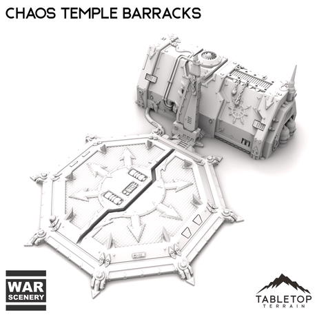 Tabletop Terrain Building Chaos Temple Barracks