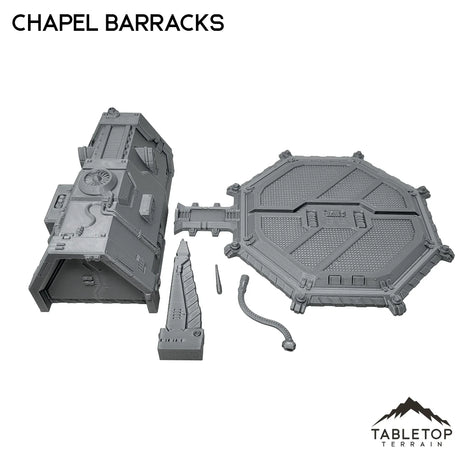 Tabletop Terrain Building Chapel Barracks - Chapters Headquarter