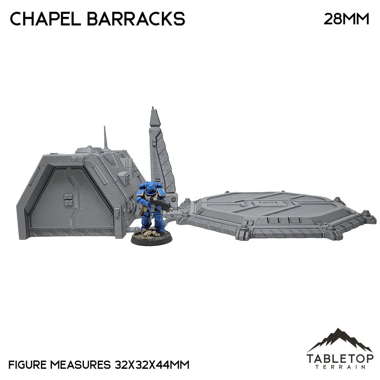 Tabletop Terrain Building Chapel Barracks - Chapters Headquarter