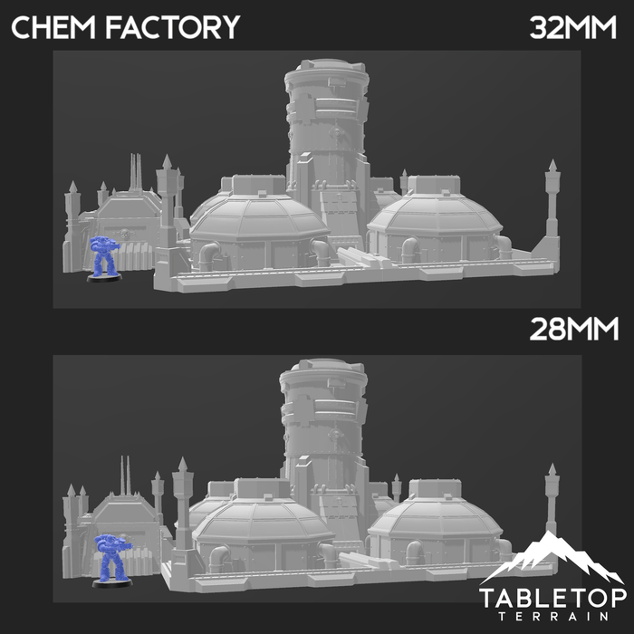 Tabletop Terrain Building Chem Factory Tabletop Terrain
