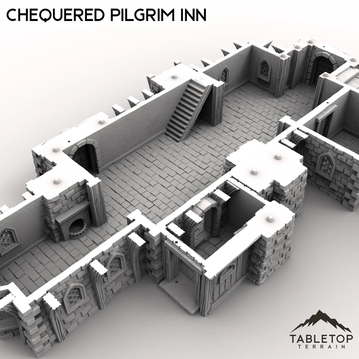 Tabletop Terrain Building Chequered Pilgrim Inn