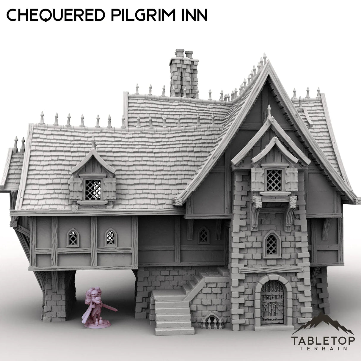 Tabletop Terrain Building Chequered Pilgrim Inn