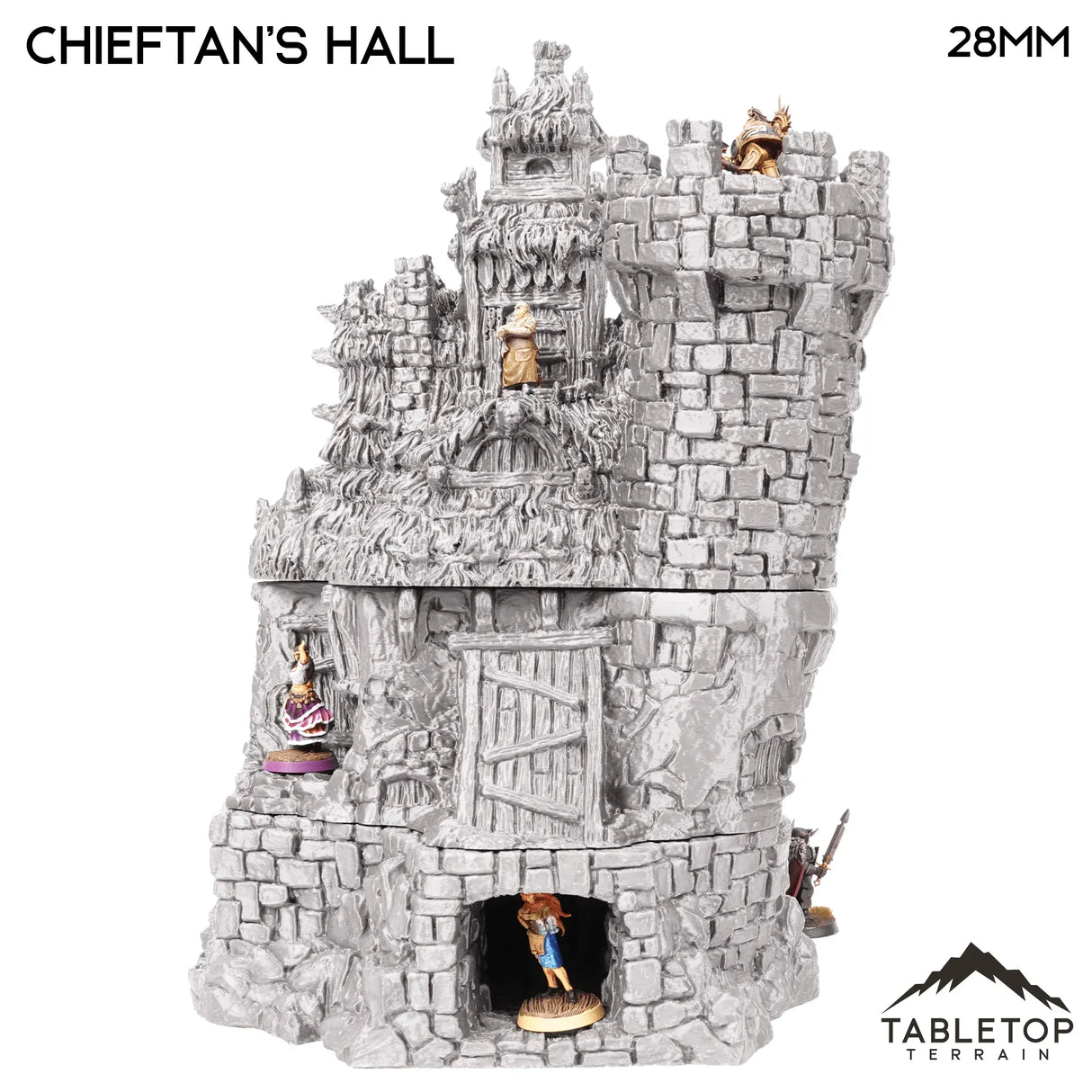Tabletop Terrain Building Chieftains Hall - Hagglethorn Hollow - Fantasy Building