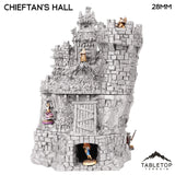Tabletop Terrain Building Chieftains Hall - Hagglethorn Hollow - Fantasy Building