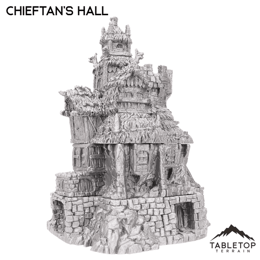 Tabletop Terrain Building Chieftains Hall - Hagglethorn Hollow - Fantasy Building