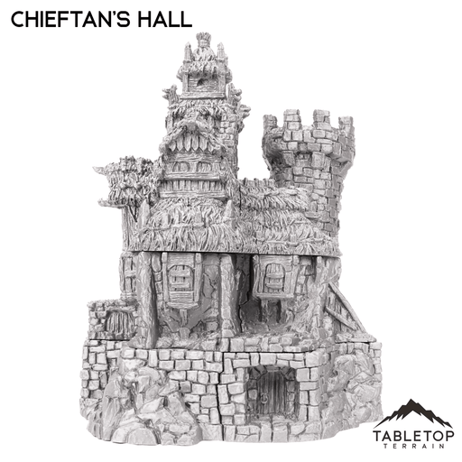 Tabletop Terrain Building Chieftains Hall - Hagglethorn Hollow - Fantasy Building