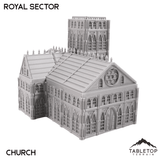 Tabletop Terrain Building Church Royal Sector 8mm Scale Building Pack