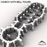 Tabletop Terrain Building Church with Bell Tower
