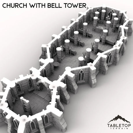Tabletop Terrain Building Church with Bell Tower
