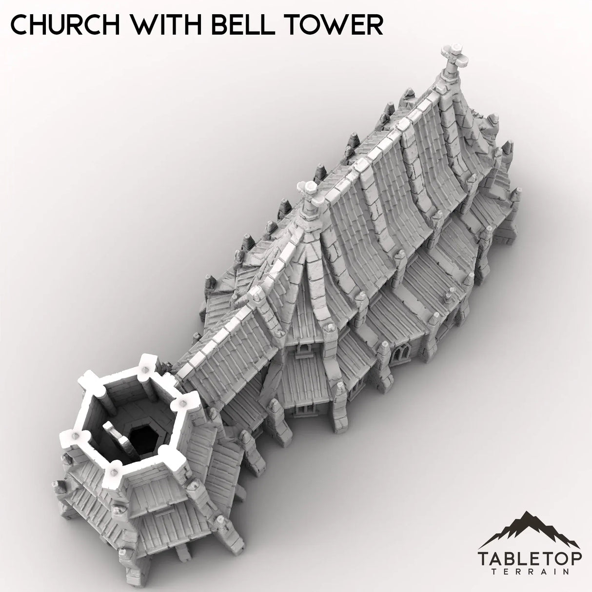 Tabletop Terrain Building Church with Bell Tower