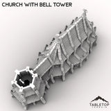 Tabletop Terrain Building Church with Bell Tower