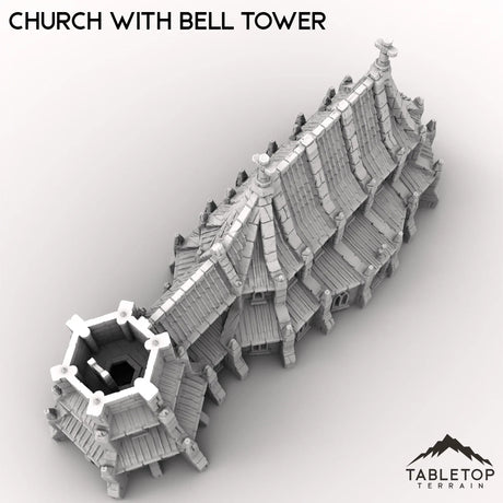 Tabletop Terrain Building Church with Bell Tower