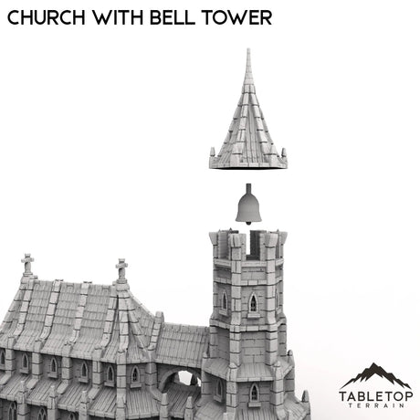 Tabletop Terrain Building Church with Bell Tower