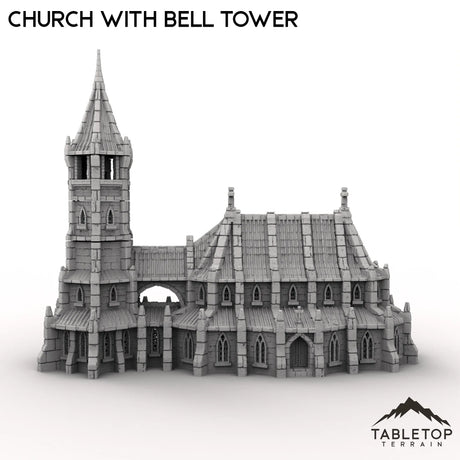 Tabletop Terrain Building Church with Bell Tower