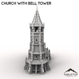 Tabletop Terrain Building Church with Bell Tower