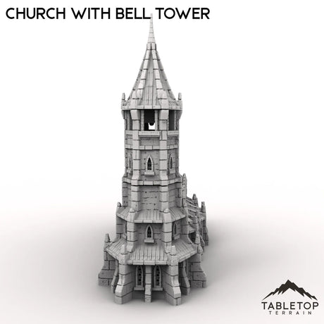 Tabletop Terrain Building Church with Bell Tower