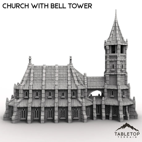 Tabletop Terrain Building Church with Bell Tower