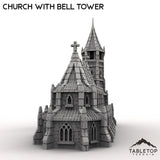 Tabletop Terrain Building Church with Bell Tower