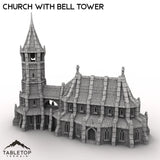 Tabletop Terrain Building Church with Bell Tower