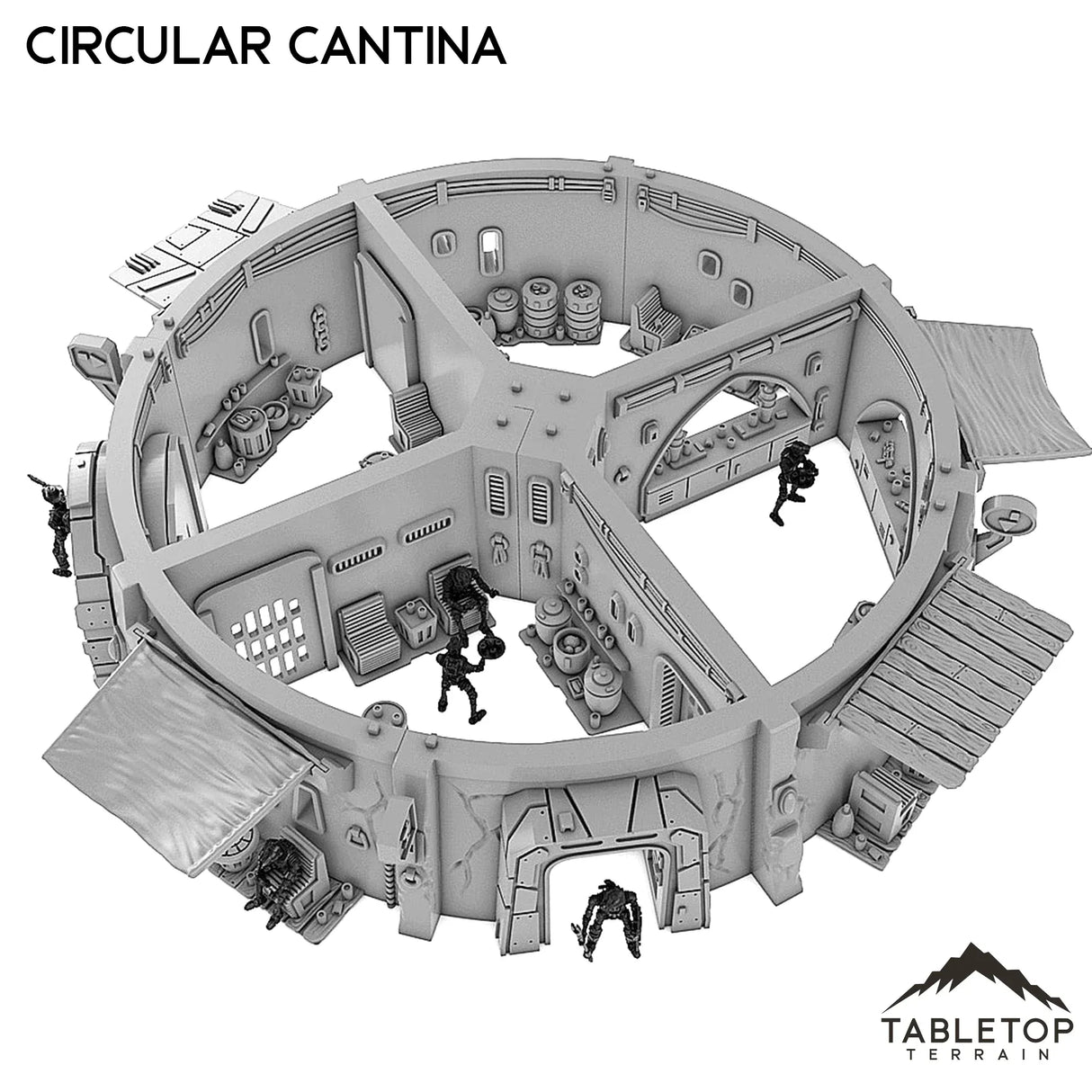 Tabletop Terrain Building Circular Cantina