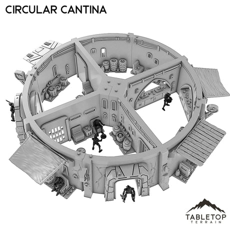 Tabletop Terrain Building Circular Cantina