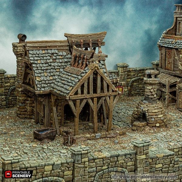 Tabletop Terrain Building City Blacksmith