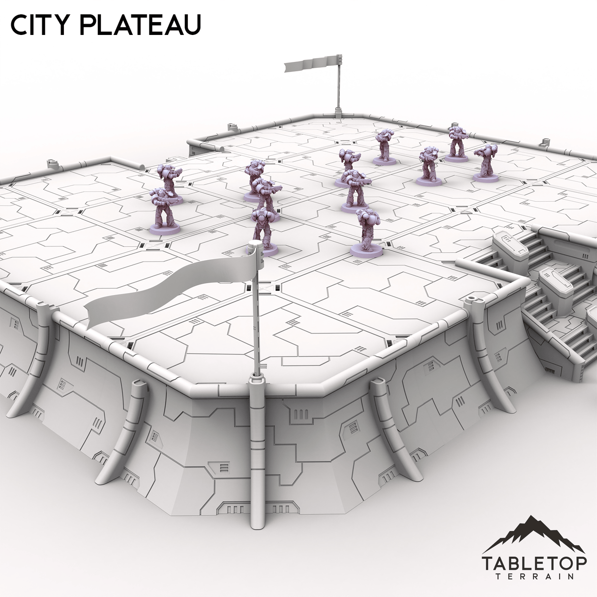 Tabletop Terrain Building City Plateau