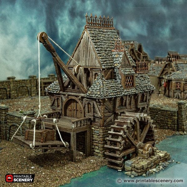 Tabletop Terrain Building City Watermill