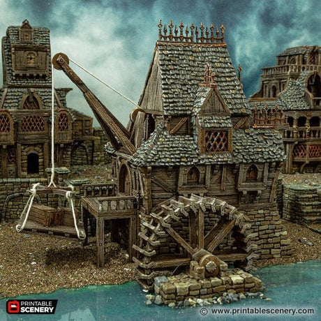 Tabletop Terrain Building City Watermill