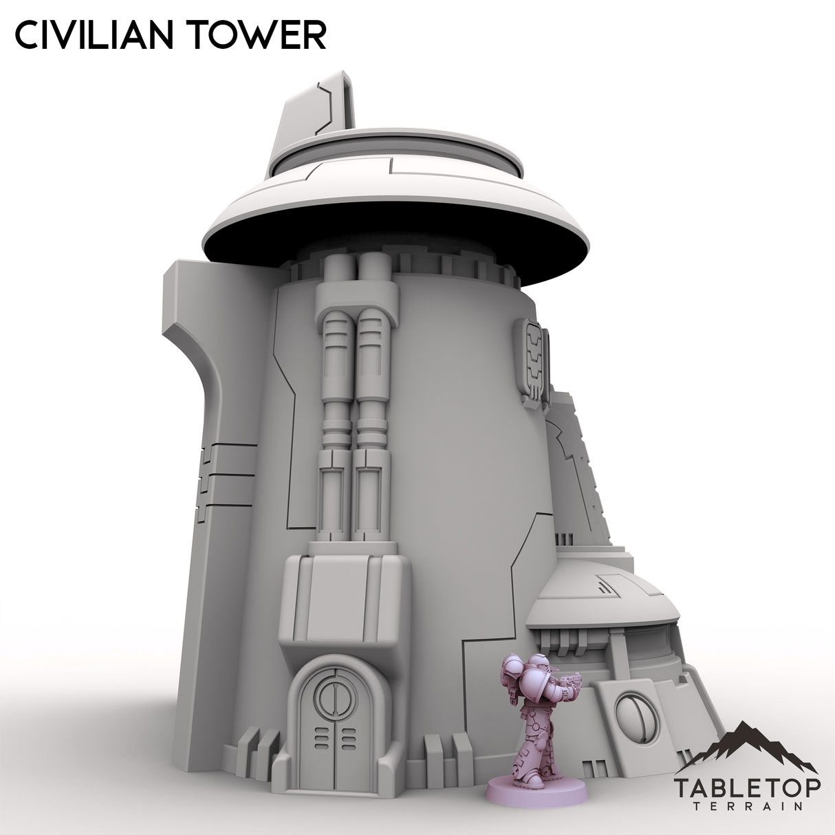 Tabletop Terrain Building Civilian Tower