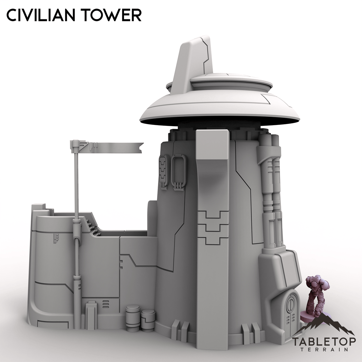 Tabletop Terrain Building Civilian Tower