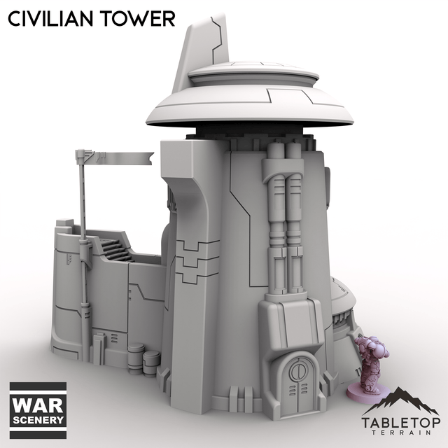 Tabletop Terrain Building Civilian Tower