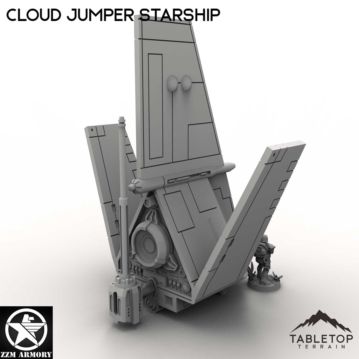 Tabletop Terrain Building Cloud Jumper Starship