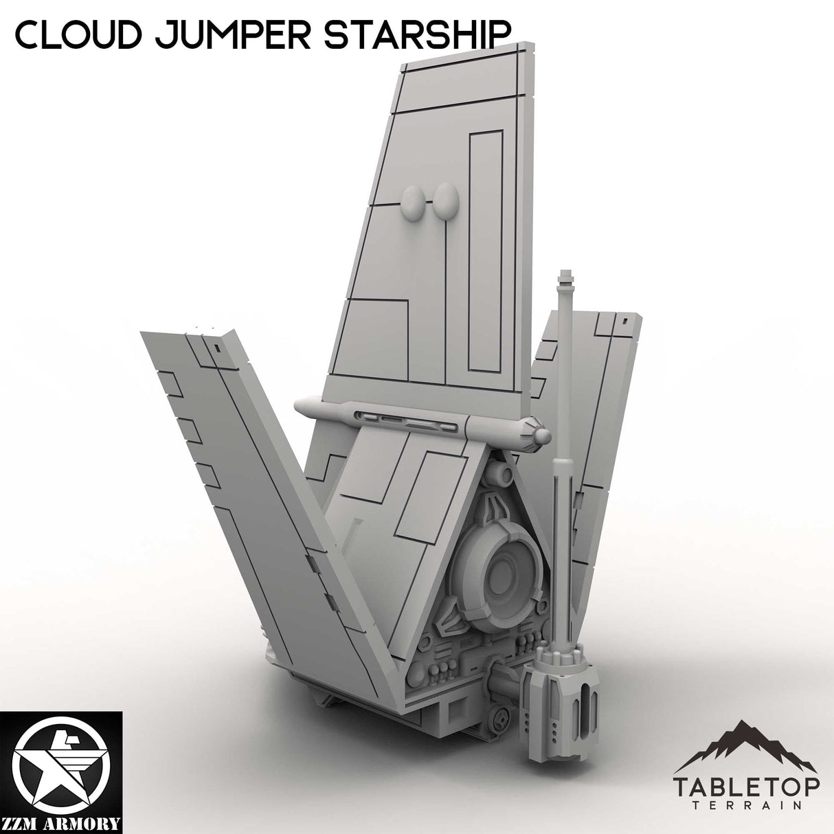 Tabletop Terrain Building Cloud Jumper Starship