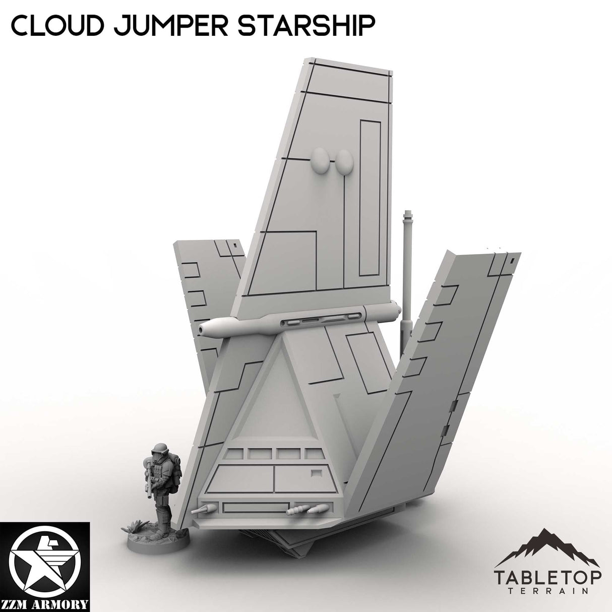Tabletop Terrain Building Cloud Jumper Starship