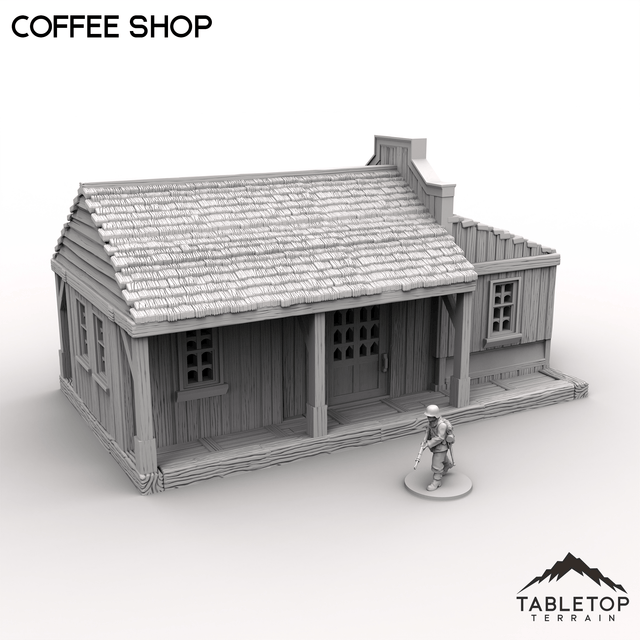 Tabletop Terrain Building Coffee Shop