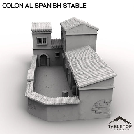 Tabletop Terrain Building Colonial Spanish Stable