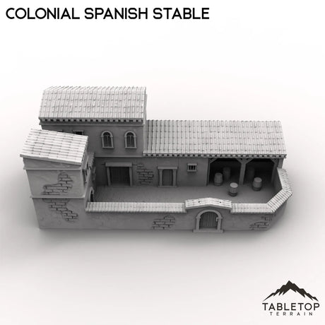 Tabletop Terrain Building Colonial Spanish Stable