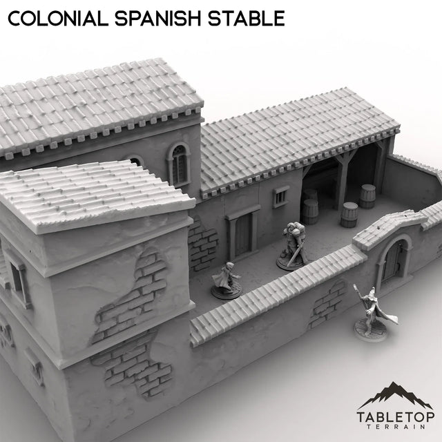 Tabletop Terrain Building Colonial Spanish Stable