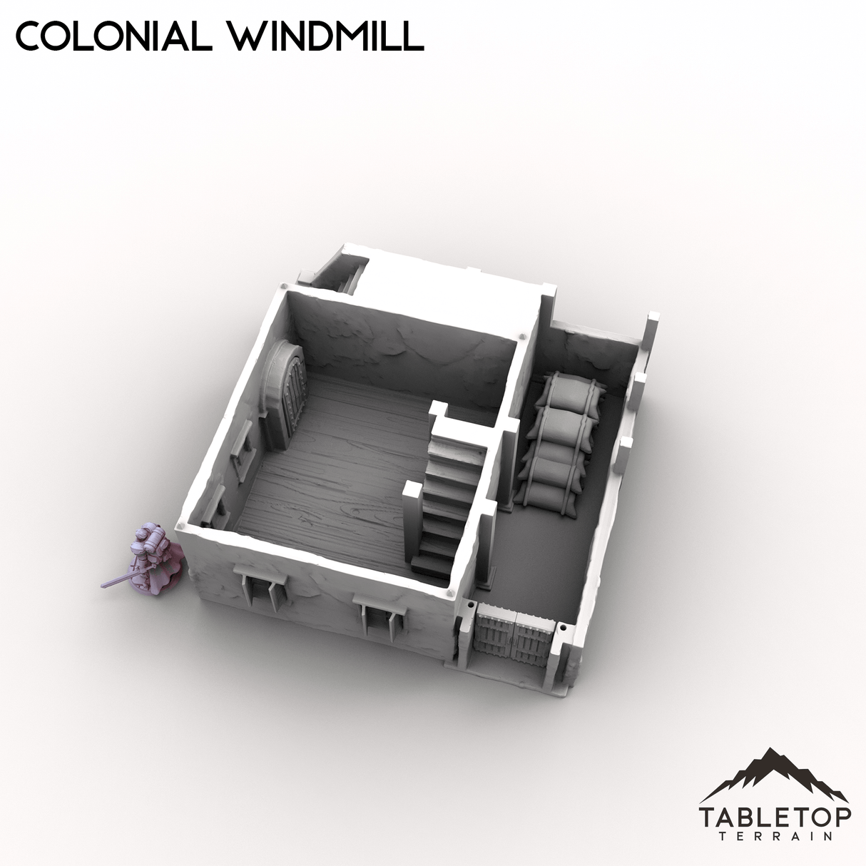 Tabletop Terrain Building Colonial Windmill