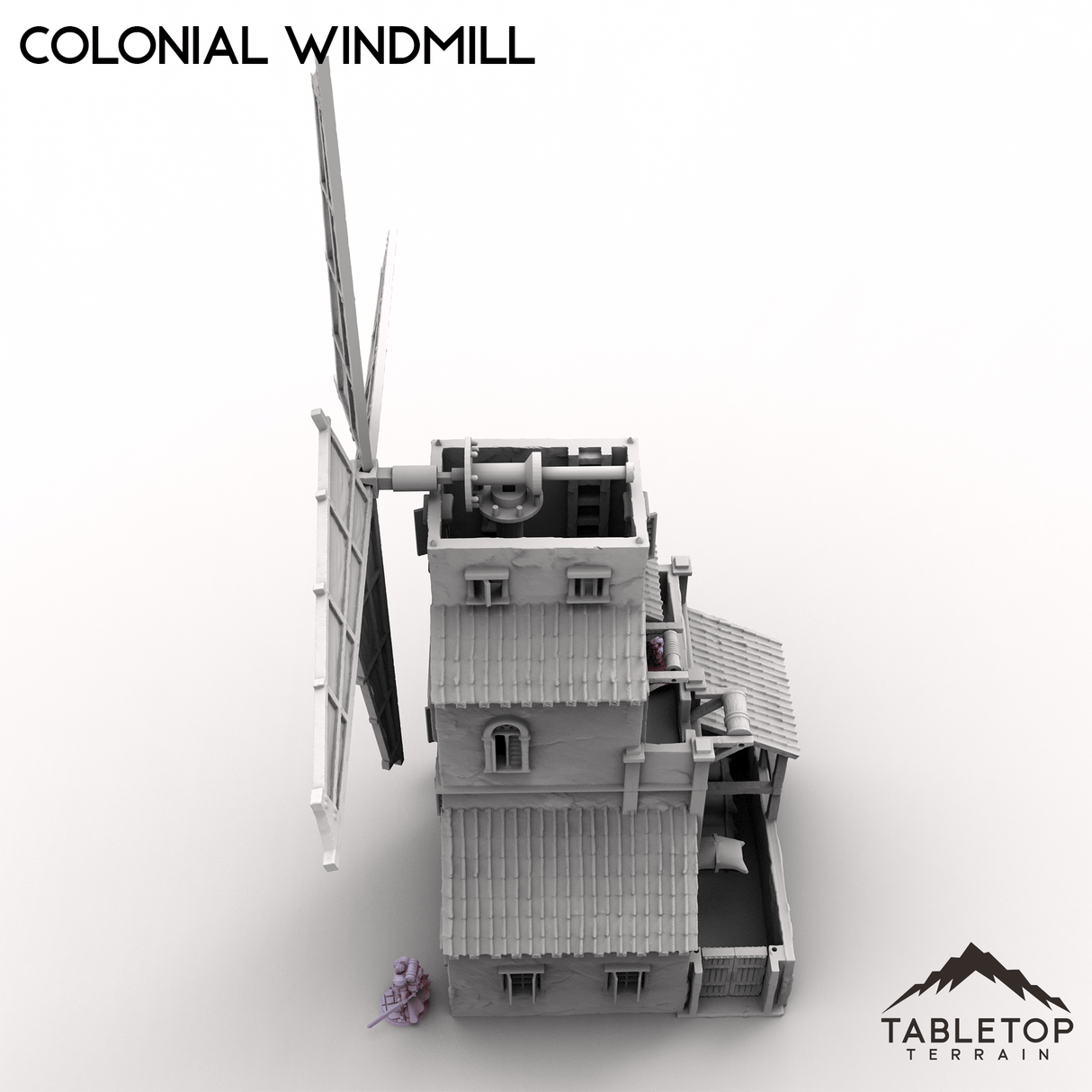 Tabletop Terrain Building Colonial Windmill