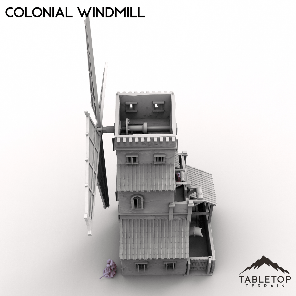 Tabletop Terrain Building Colonial Windmill