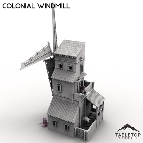 Tabletop Terrain Building Colonial Windmill